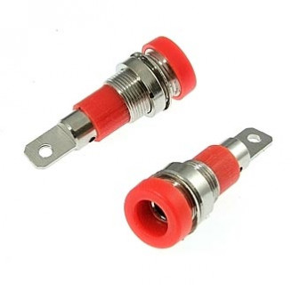 Z009 4mm panel jack RED Z009 4mm panel jack RED