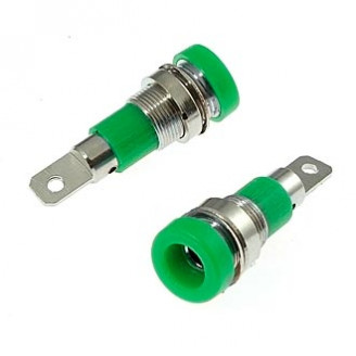 Z009 4mm panel jack GREEN Z009 4mm panel jack GREEN