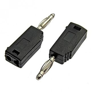 Z027 2mm Stackable Plug BLACK Z027 2mm Stackable Plug BLACK