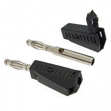 Z040 4mm Stackable Plug BLACK Z040 4mm Stackable Plug BLACK