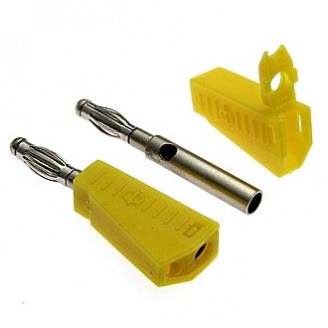 Z040 4mm Stackable Plug YELLOW Z040 4mm Stackable Plug YELLOW