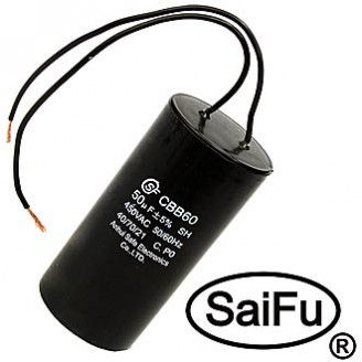 CBB60 50uF 450V WIRE (SAIFU) CBB60 50uF 450V WIRE (SAIFU)