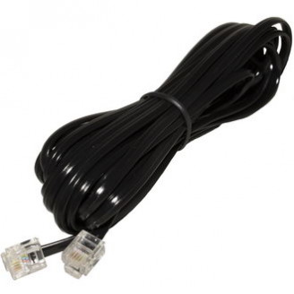 RJ-11 (6P-4C) 2m. black RJ-11 (6P-4C) 2m. black
