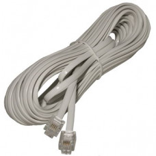 RJ-11 (6P-4C) 10m. white