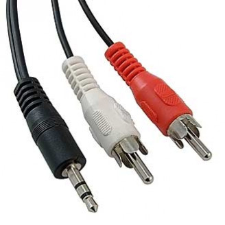Stereo 3,5 mm - 2 RCA B 1.8m Stereo 3,5 mm - 2 RCA B 1.8m